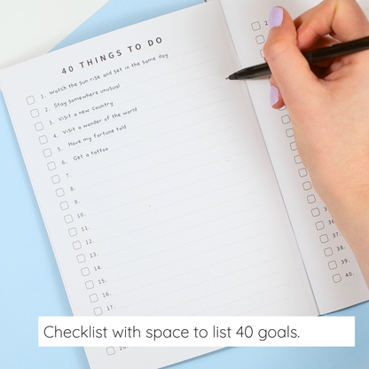 40 in your 40s Journal